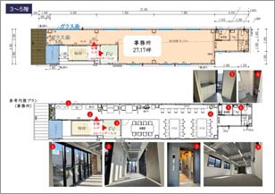 阪急京都線「烏丸」駅 徒歩3分 シーステージ烏丸 3～5階　平面図