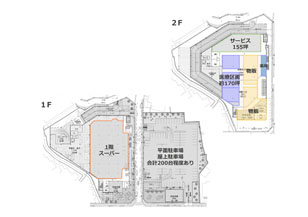 JR琵琶湖線 守山駅 徒歩4分 フレンドタウン守山医療モール　フロア計画案