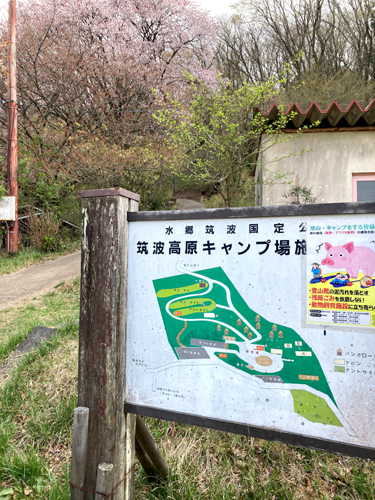 筑波山の女体山に出る登山道