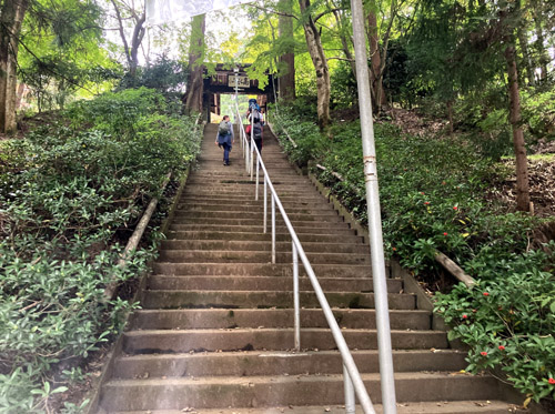少し色づき始めた高水三山